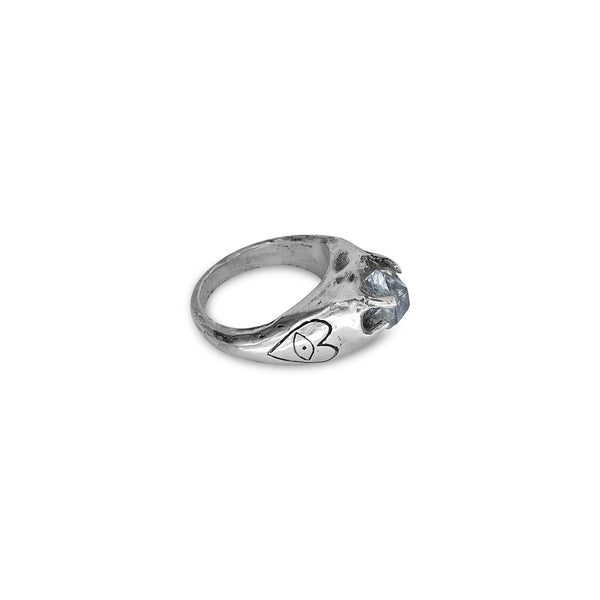 Quartz Love eye ring US SIZE 7 1/2 Aus SIZE P
