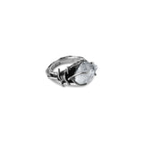 Quartz Barbed Wire Ring U.S SIZE 6 1/2 Aus SIZE N
